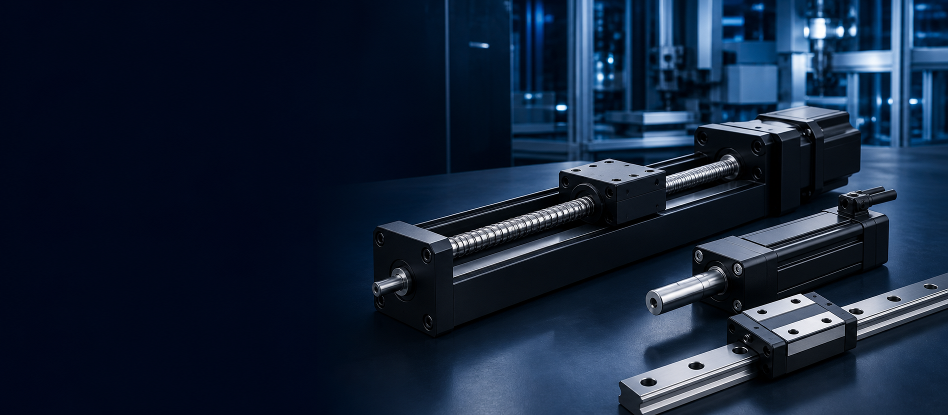Ball screw linear modules and electric cylinders
